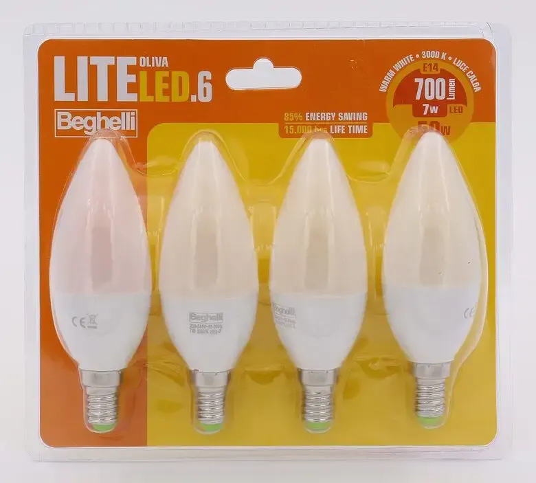Beghelli LiteLED.6 Lampadina a risparmio energetico 7 W E14 F Offerta Del Giorno