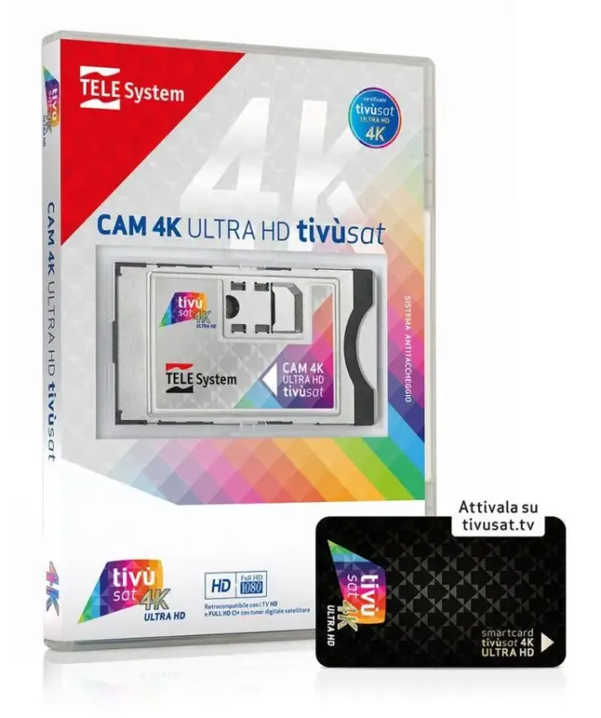 Compra Adesso TELE System CAM tivùsat 4K Ultra HD Modulo di accesso condizionato (CAM)