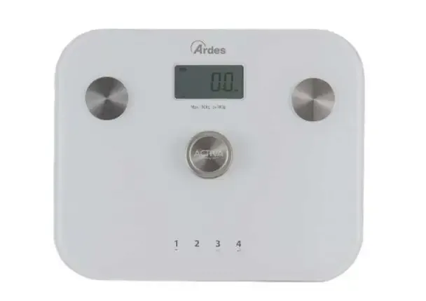Ultima Occasione Ardes AR2PPBFM bilance pesapersone Rettangolo Bianco Bilancia pesapersone elettronica