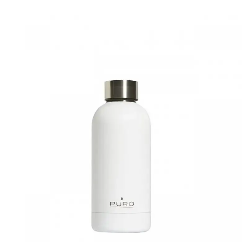 Occasione Imperdibile PURO Hot&Cold Glossy Uso quotidiano 350 ml Acciaio inossidabile Bianco