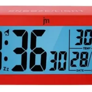 Nuovo Arrivo Lowell JD9034-CF Sveglia al quarzo Rosso
