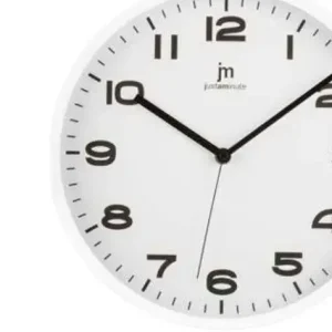 Spedizione Espresso Lowell Justaminute 00875B orologio da parete Orologio da parete in quarzo Cerchio Bianco