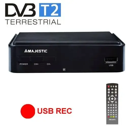 Prezzo Scontato New Majestic DEC-664 HD USB REC Terrestre Nero