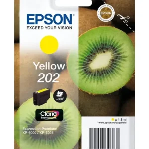 Acquista Ora Epson Kiwi Singlepack Yellow 202 Claria Premium Ink