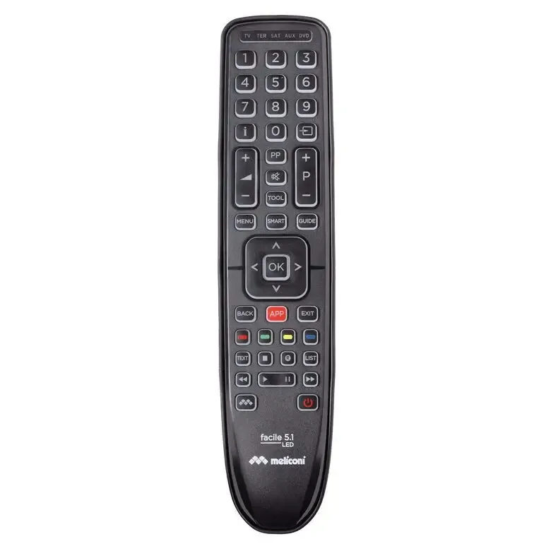 Offerta Meliconi Facile 5.1 LED telecomando IR Wireless DTT, DVD/Blu-ray, SAT, TV Pulsanti