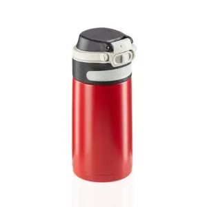 Leifheit 03245 tazza da viaggio 350 ml Nero, Rosso Acciaio inossidabile Ultima Occasione