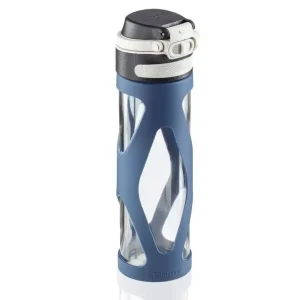 Leifheit 03258 borraccia Uso quotidiano, Fitness, Sport 600 ml Vetro, Polipropilene (PP), Silicone Nero, Blu, Trasparente Prezzo Scontato