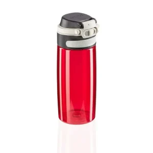 Soddisfatti O Rimborsati Leifheit 03263 borraccia Bicicletta, Uso quotidiano, Fitness, Sport 550 ml Polipropilene (PP), Silicone, Tritan Nero, Rosso
