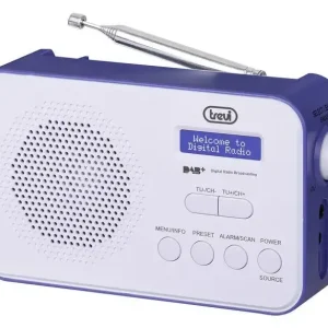 Prezzo Basso Trevi DAB 7F92 R Portatile Digitale Blu, Bianco