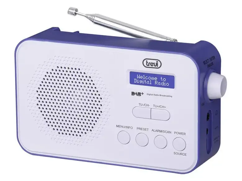 Prezzo Basso Trevi DAB 7F92 R Portatile Digitale Blu, Bianco