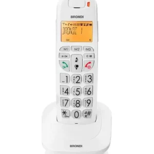 Brondi Bravo Bright Telefono DECT Identificatore di chiamata Bianco Esclusivo