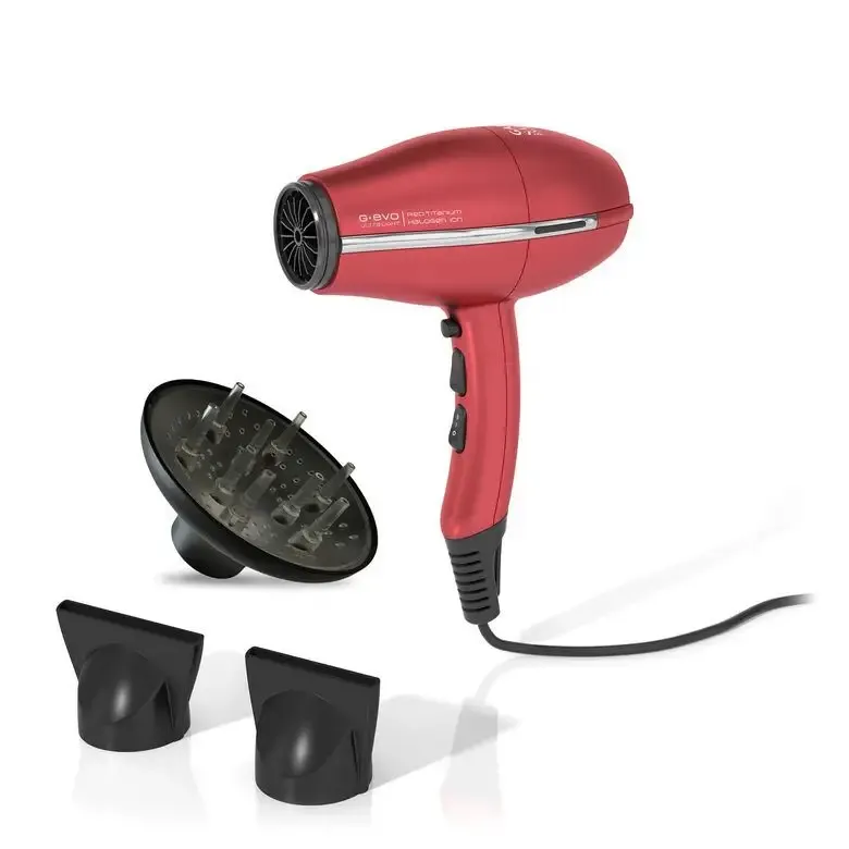 Soddisfatti O Rimborsati GA.MA G-Evo 3800 Ultra Light Halogen Ion Plus Phon Professionale 2000 W Rosso