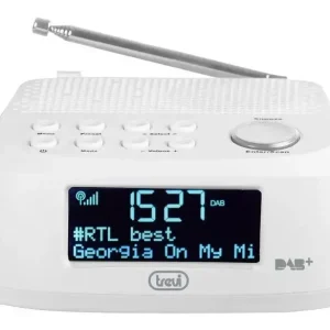 Prezzo Di Fabbrica Trevi RC 80D4 DAB Orologio Digitale Bianco