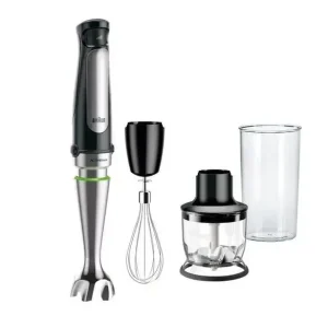 Braun MQ 7025X 0,6 L Frullatore ad immersione 1000 W Nero, Acciaio inossidabile Prezzo Di Fabbrica