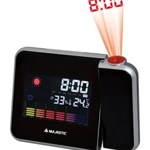 New Majestic WT-229 Sveglia digitale Nero Sconto