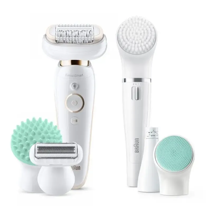 Braun Silk-épil 9 Flex 9-300 Beauty Set - Epilatore Elettrico Donna Bianco/Oro Con Testina Flessibile Per Un’Epilazione Più Facile Compra Oggi Stesso
