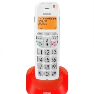 Brondi Bravo Bright Telefono DECT Identificatore di chiamata Rosso Economico