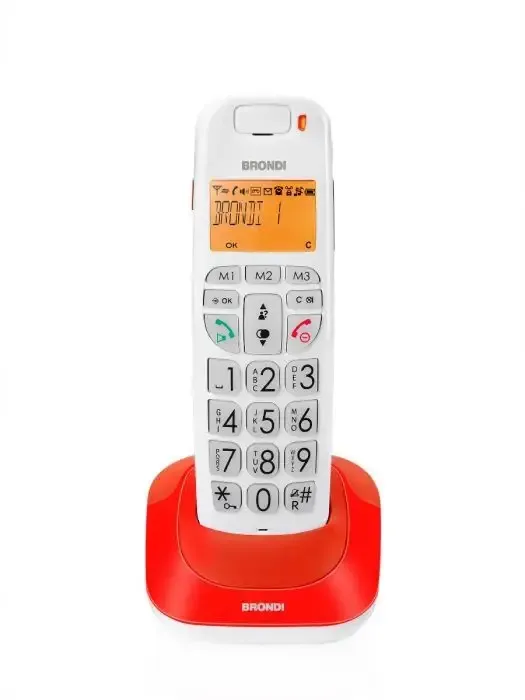 Brondi Bravo Bright Telefono DECT Identificatore di chiamata Rosso Economico