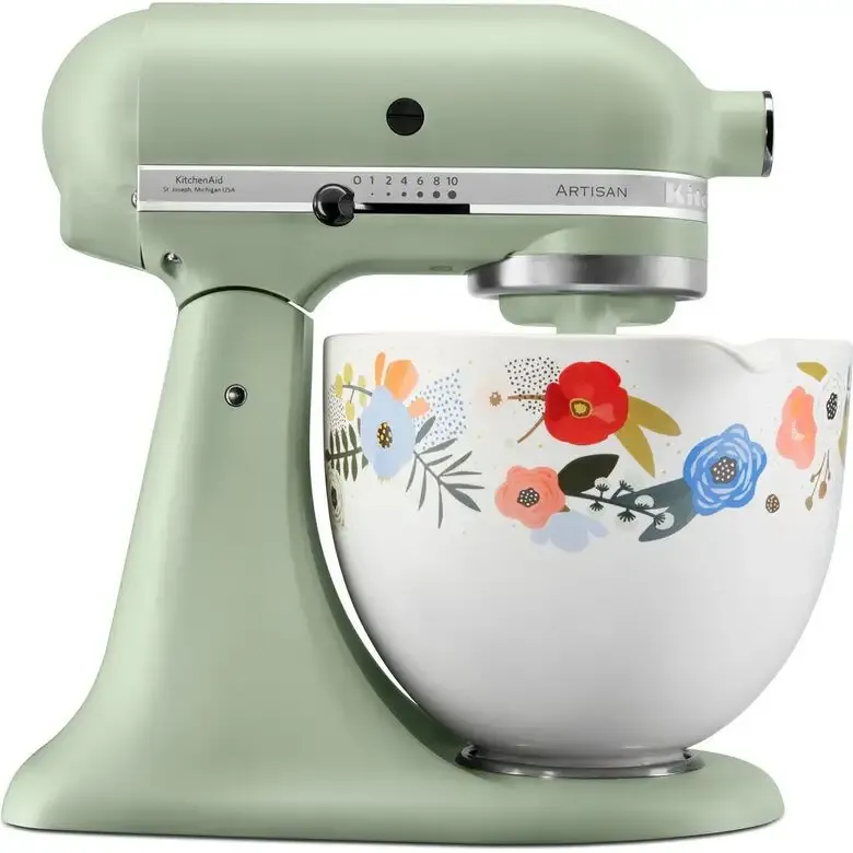 Offerta Lampo KitchenAid Artisan Spring Floral Sbattitore con base 300 W Blu, Verde, Rosso, Bianco, Giallo