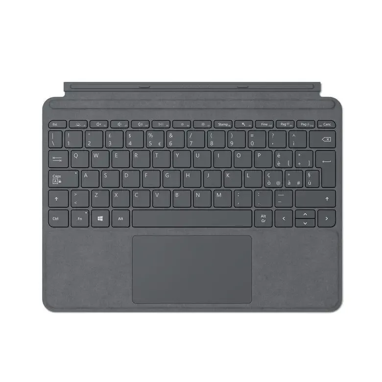 Soddisfatti O Rimborsati Microsoft Surface Go Type Cover - QWERTY - Platino (Alcantara)
