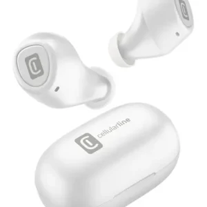 Non Perdere Cellularline Blink Auricolari Bluetooth® in-ear con carica batteria portatile con play-time totale fino a 14 ore Bianco
