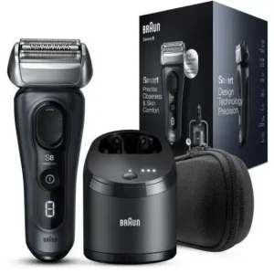 Braun Series 8 8453cc Rasoio Trimmer Nero, Grigio Di Tendenza
