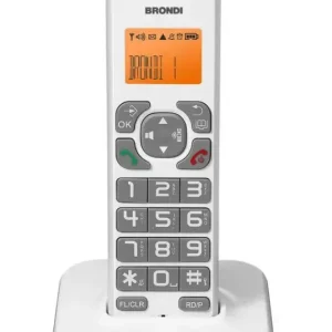 Brondi Bravo Star Telefono DECT Identificatore di chiamata Grigio, Bianco Novità