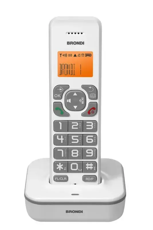 Brondi Bravo Star Telefono DECT Identificatore di chiamata Grigio, Bianco Novità