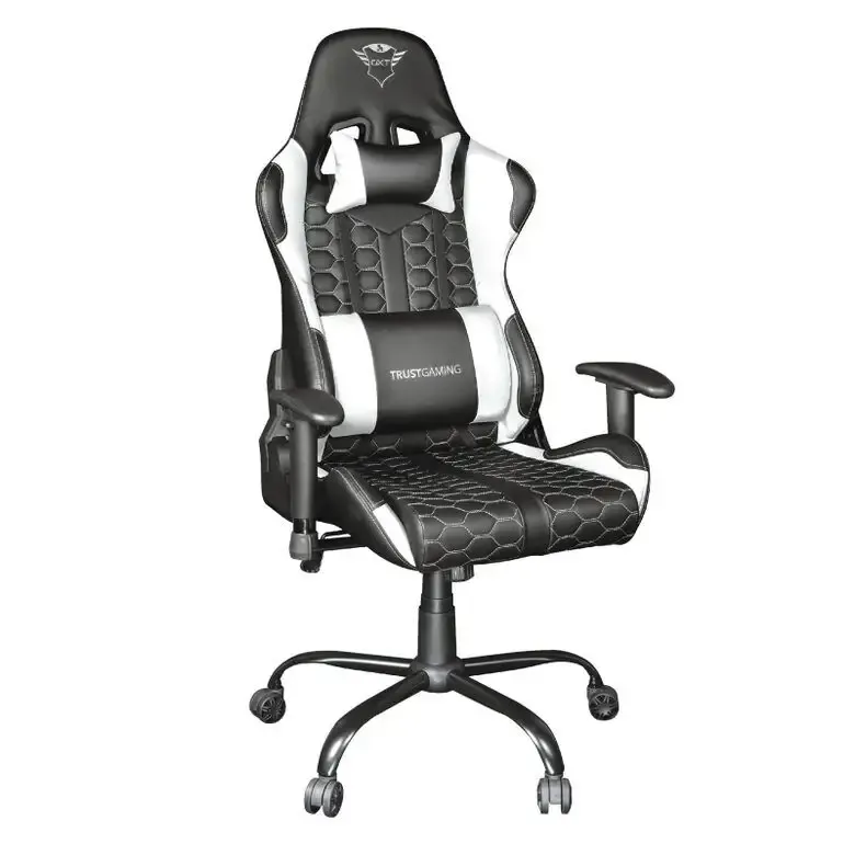 Popolare Trust GXT 708W Resto Sedia per gaming universale Nero, Bianco