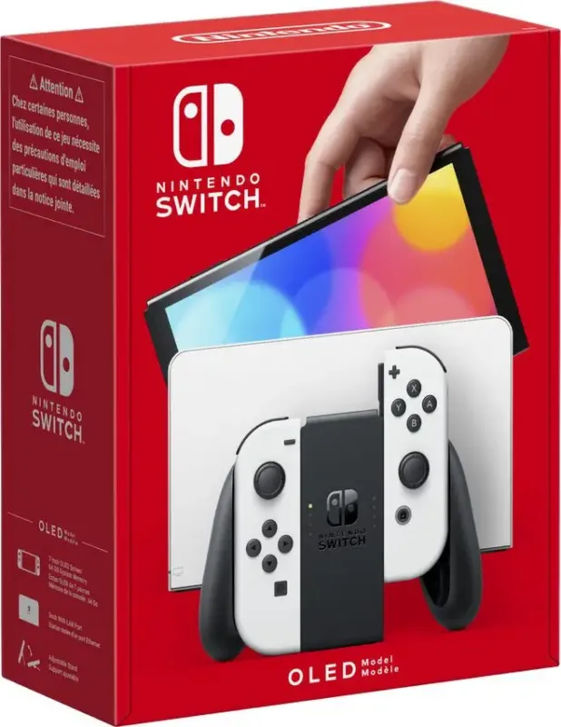 Nintendo Switch (modello Oled) Bianco, schermo 7 pollici Scelto Dai Clienti