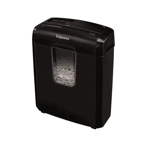 Fellowes Powershred 6C distruggi documenti Triturazione incrociata 22 cm Nero Novità