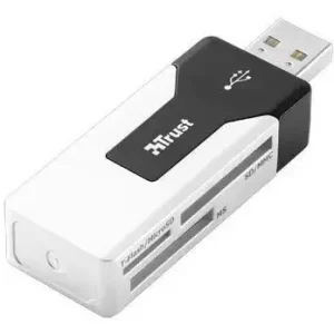 Offerta Limitata Trust 36-in-1 USB2 Mini Cardreader CR-1350p lettore di schede Bianco