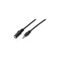 nuovaVideosuono 3.5mm 5m M-F cavo audio Nero Spedito Oggi