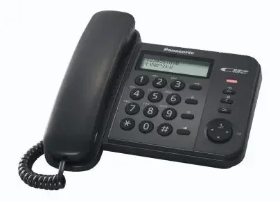 Spedito Oggi Panasonic KX-TS560EX1B telefono Identificatore di chiamata Nero