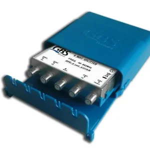 G.B.S. Elettronica DPE-4 Splitter per cavo Blu, Argento Quantità Limitata