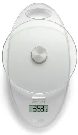 Laica KS1005 Bianco Superficie piana Ovale Bilancia da cucina elettronica Di Tendenza