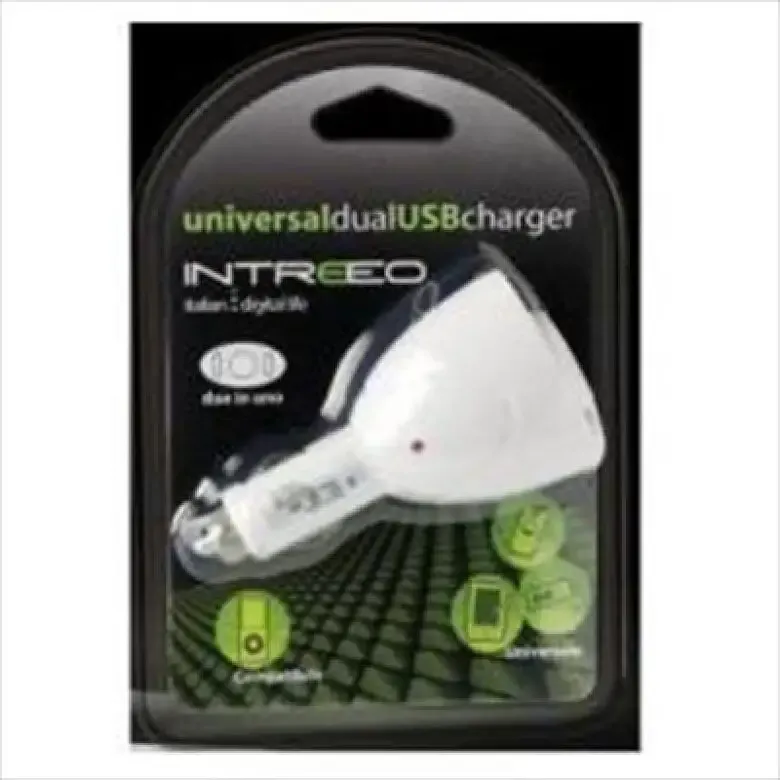 Intreeo CRG-DUC Caricabatterie per dispositivi mobili Bianco Auto Prezzo Conveniente