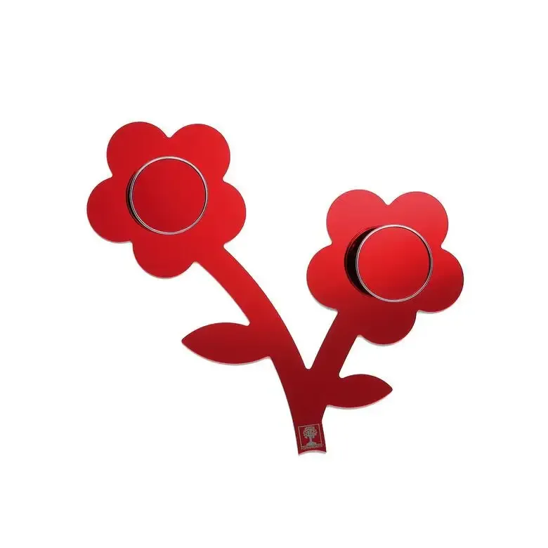 Foppapedretti Appendifiore appendiabiti Montabile a parete 2 gancio(i) Rosso Offerta Lampo