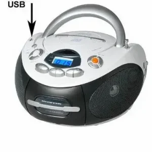 Non Perdere New Majestic AH-1287 MP3 USB Analogico Nero, Argento, Bianco