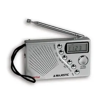 Ultime Pezzi New Majestic RTD-0453S radio Portatile Digitale Argento
