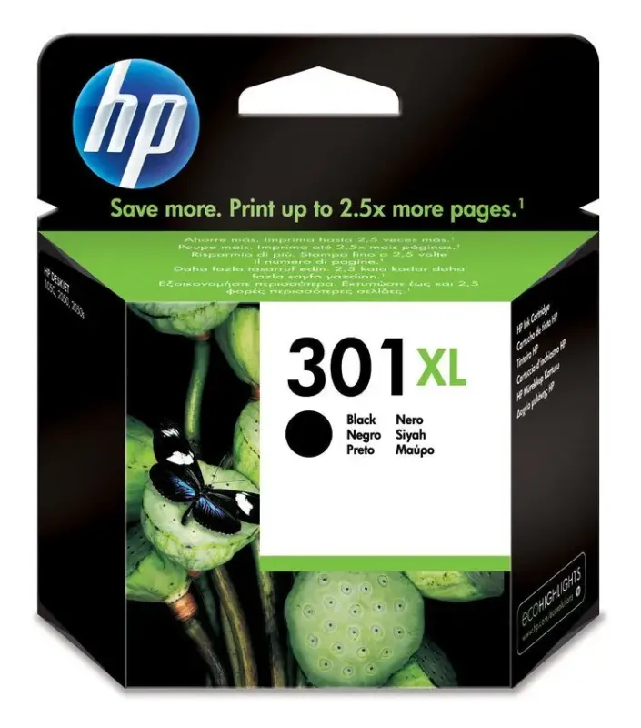 HP Cartuccia originale inchiostro nero ad alta capacità 301XL Soddisfatti O Rimborsati