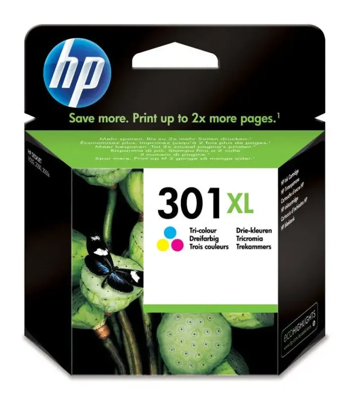 HP Cartuccia originale inchiostro tricromia ad alta capacità 301XL Reso Gratuito