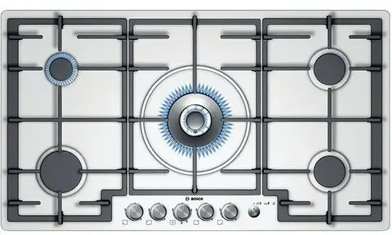 Prezzo Ridotto Bosch PCR915M91E piano cottura Acciaio inossidabile Da incasso Gas 5 Fornello(i)