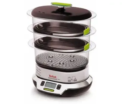 Tefal VS4003 pentola a vapore 3 cestello/i Libera installazione 1800 W Nero, Verde, Metallico Offerta Speciale