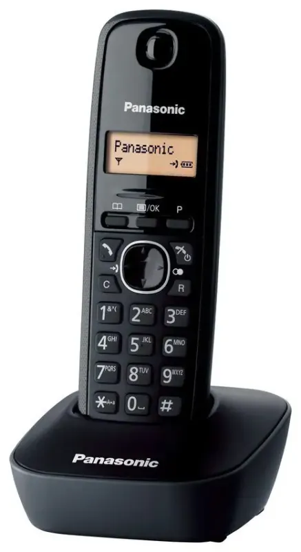 Spedizione Espresso Panasonic KX-TG1611 Telefono DECT Identificatore di chiamata Nero