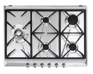 Miglior Prezzo Smeg SRV575GH5 piano cottura Acciaio inossidabile Da incasso Gas 5 Fornello(i)