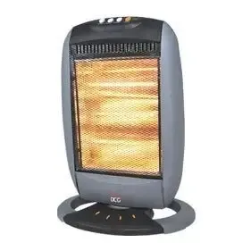 DCG Eltronic SA9223 stufetta elettrica Nero, Grigio 1200 W Riscaldatore di ambienti elettrico alogeno Non Perdere