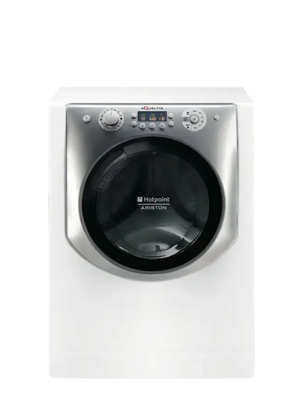 Pagamento Sicuro Hotpoint AQD970F 69 lavasciuga Libera installazione Caricamento frontale Argento, Bianco