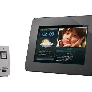 Consegna Rapida Intreeo DPF-8WSC stazione meteorologica digitale Nero