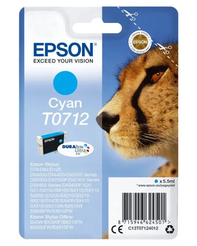 Consegna Rapida Epson Cheetah Cartuccia Ciano